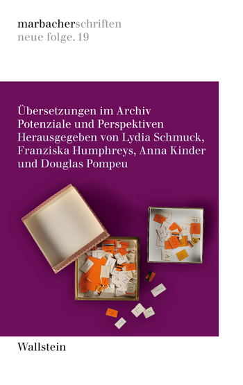 Buchcover von »Übersetzungen im Archiv«