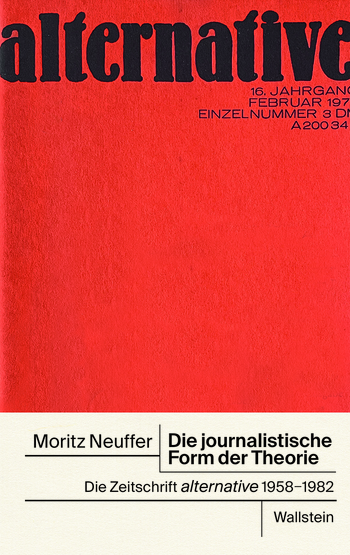 Buchcover von »Die journalistische Form der Theorie«