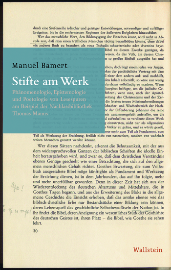 Buchcover von »Stifte am Werk«
