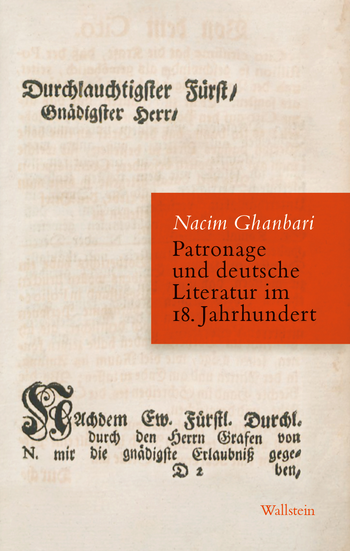 Buchcover von »Patronage und deutsche Literatur im 18. Jahrhundert«
