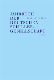 Buchcover von »Jahrbuch der Deutschen Schillergesellschaft 2024«