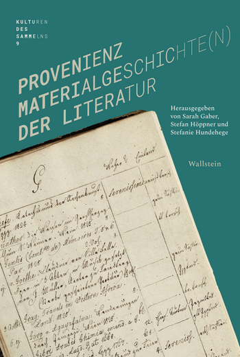 Buchcover von »Provenienz«