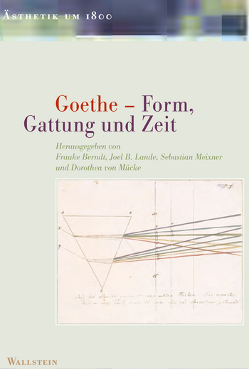Buchcover von »Goethe - Form, Gattung und Zeit«
