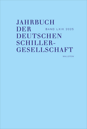 Buchcover des Titels &raquo;Jahrbuch der Deutschen Schillergesellschaft&laquo;